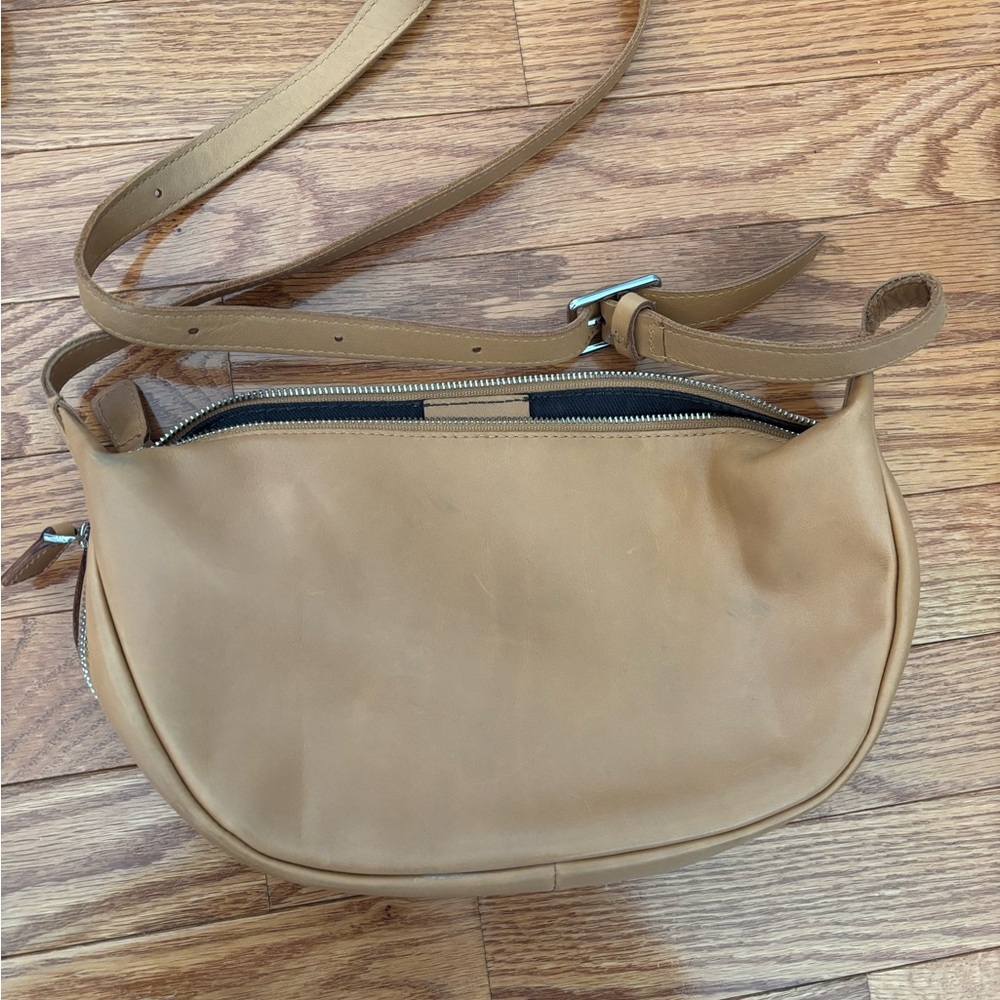 Madewell Light Brown Leather Crossbody Bag